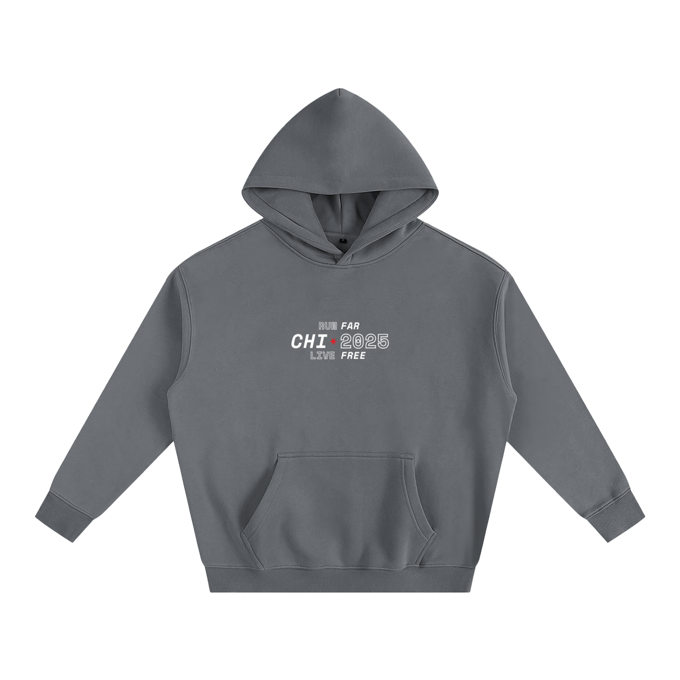 Chicago Marathon Hoodie // Grey