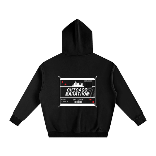 Chicago Marathon Hoodie // Black