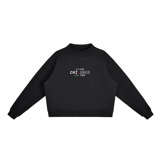 Chicago Marathon 2026 Mock-Neck // Black