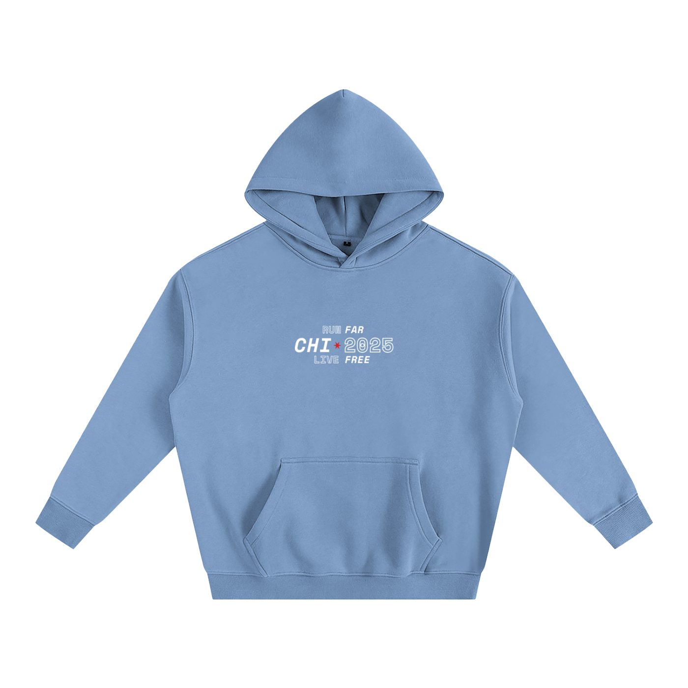 Chicago Marathon Hoodie // Light Blue