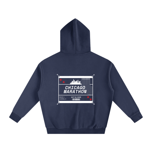 Chicago Marathon Hoodie // Navy