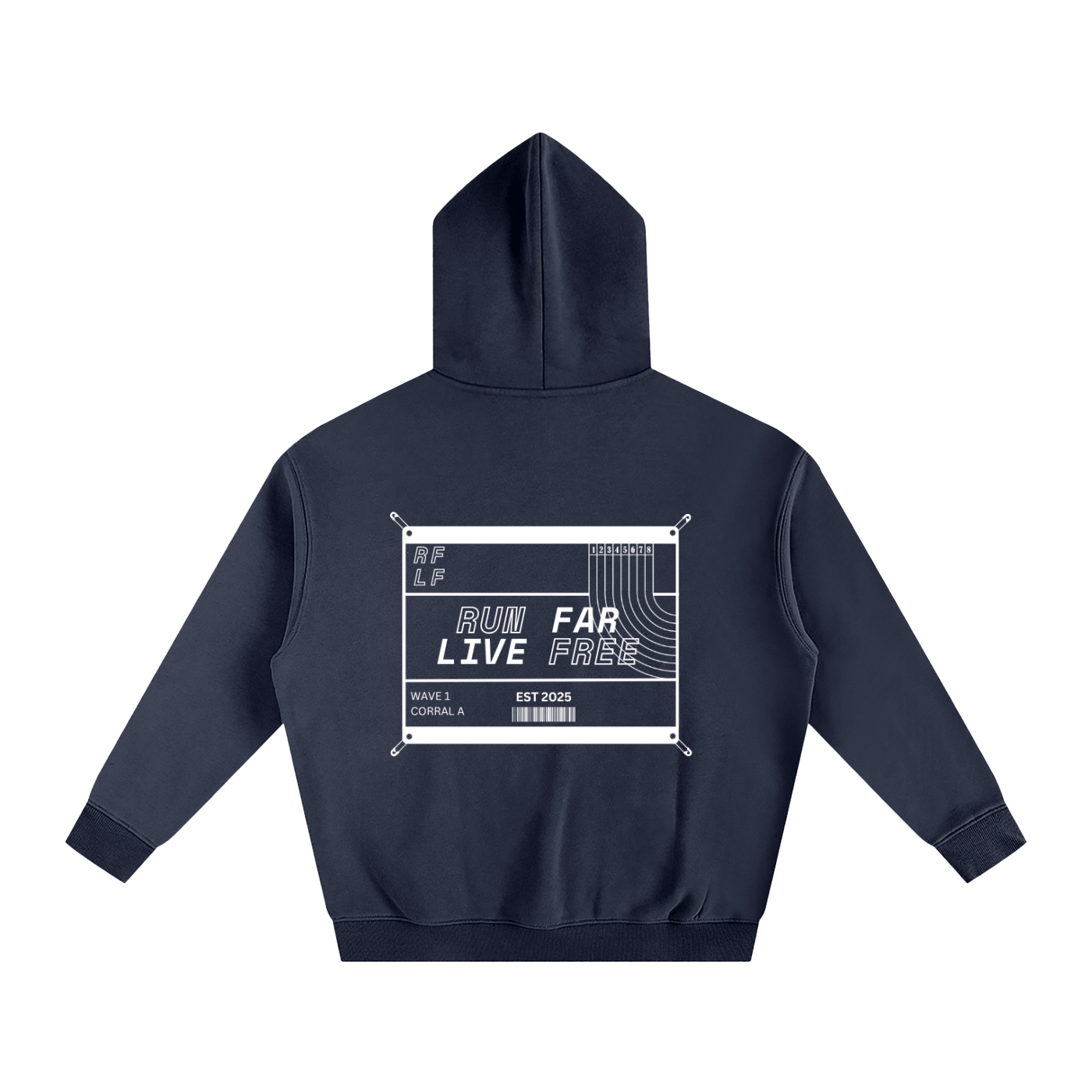 The Race Bib Hoodie // Navy