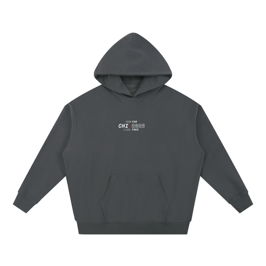 Chicago Marathon 2026 Race Bib Hoodie // Dark Gray