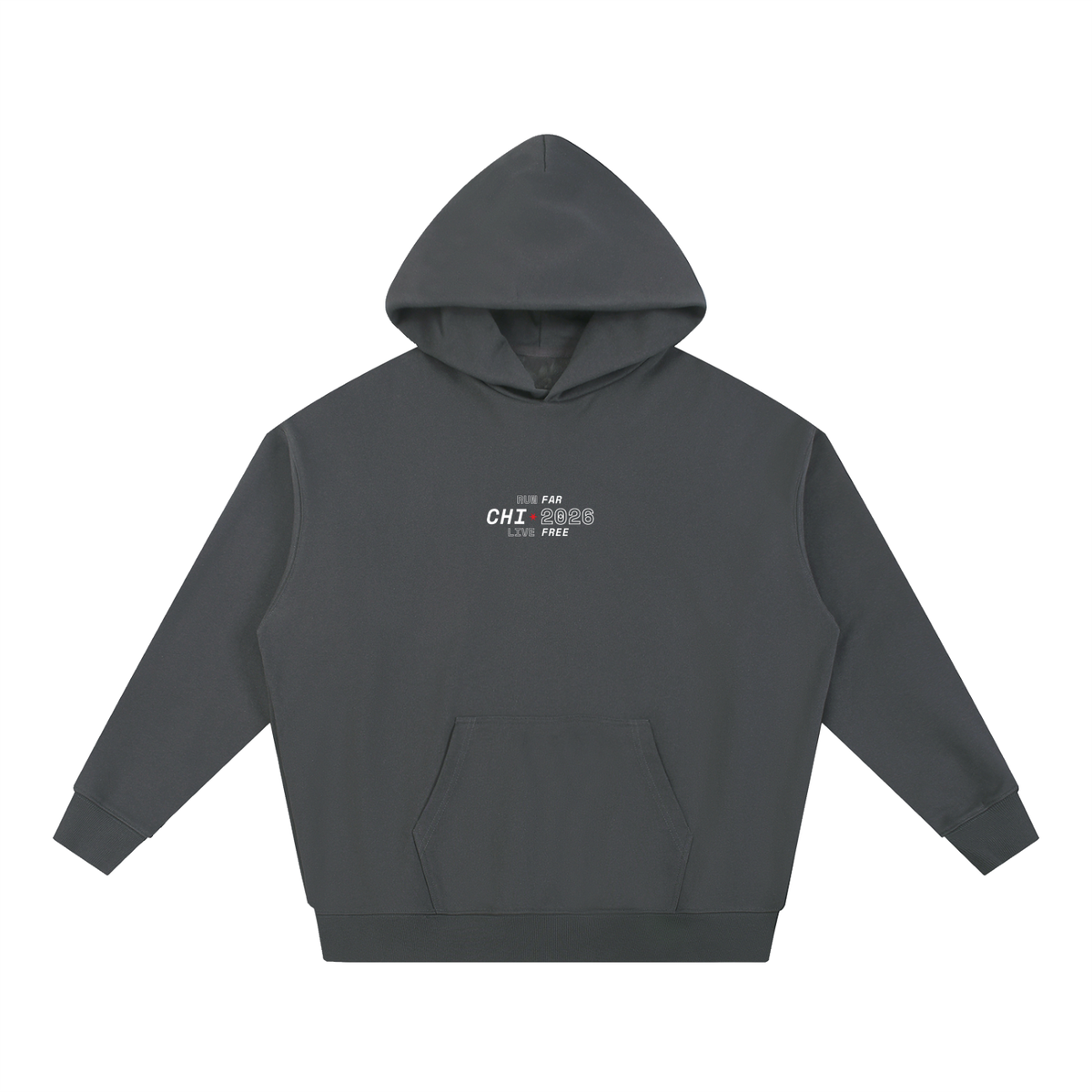 Chicago Marathon 2026 Race Bib Hoodie // Navy