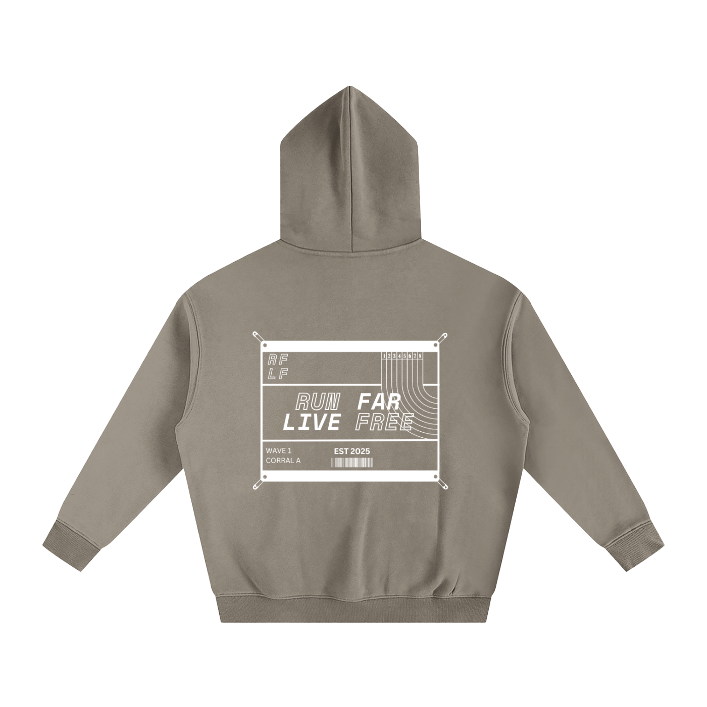 The Race Bib Hoodie // Light Coffee