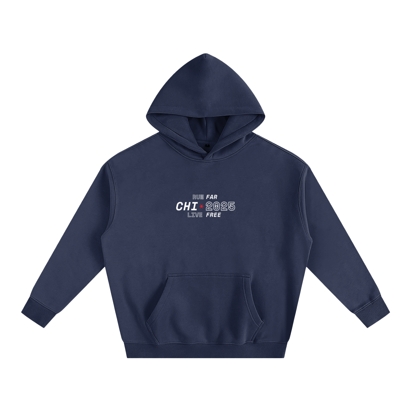 Chicago Marathon Hoodie // Navy