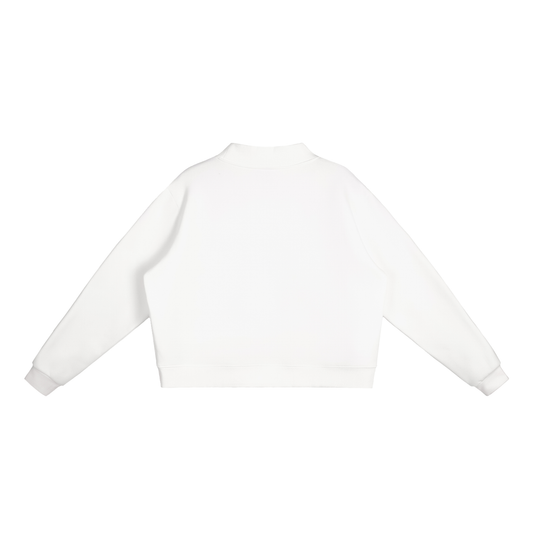 Chi Marathon '26 Mock-Neck // White & Navy