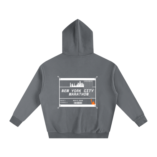 NYC Marathon Hoodie // Grey