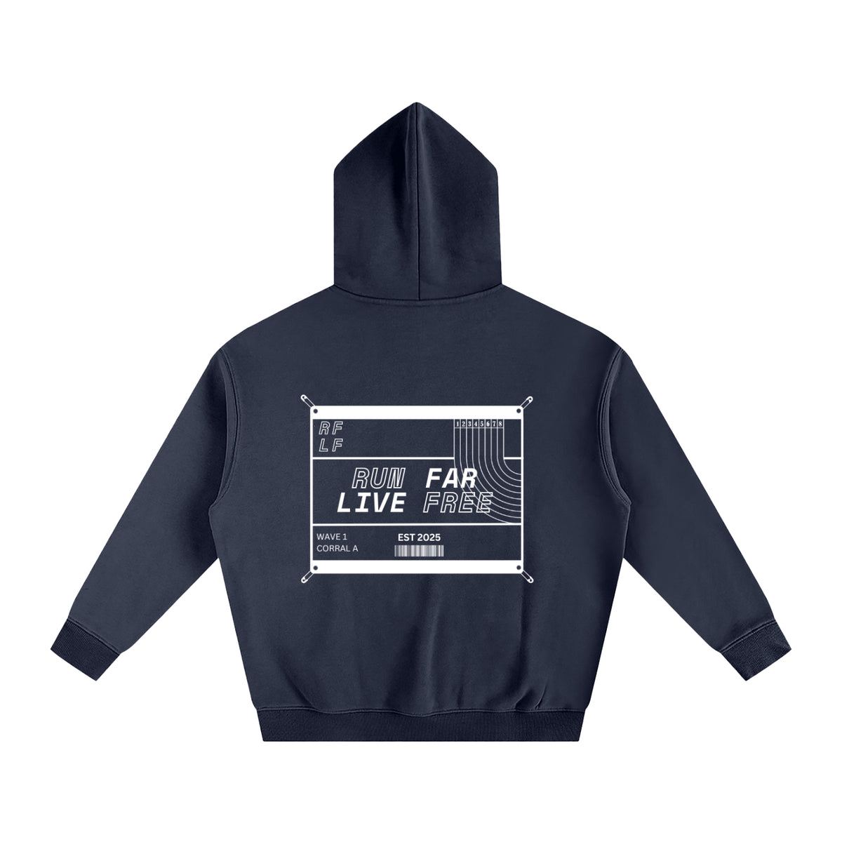 The Race Bib Hoodie // Navy
