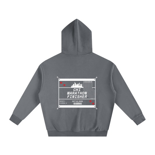 Chicago Marathon Hoodie // Grey