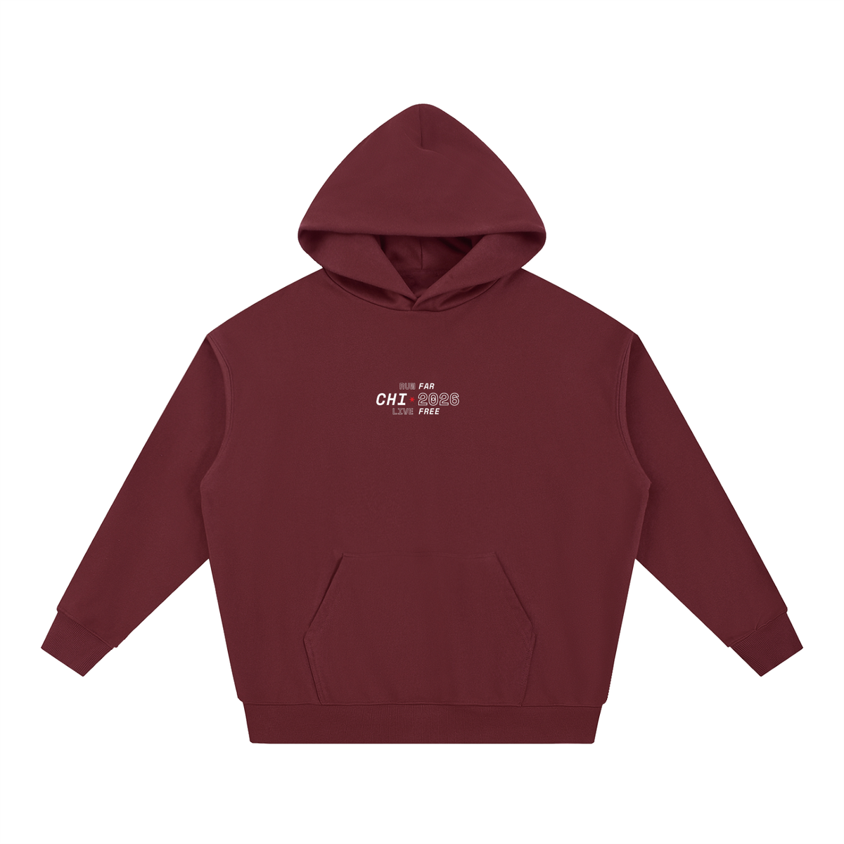 Chicago Marathon 2026 Race Bib Hoodie // Navy