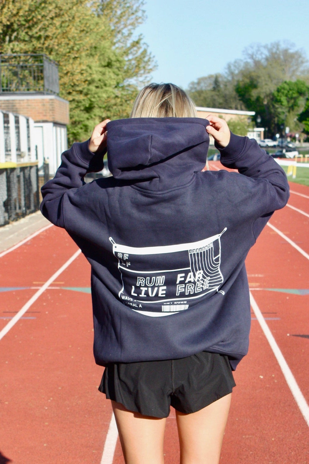 The Race Bib Hoodie // Navy