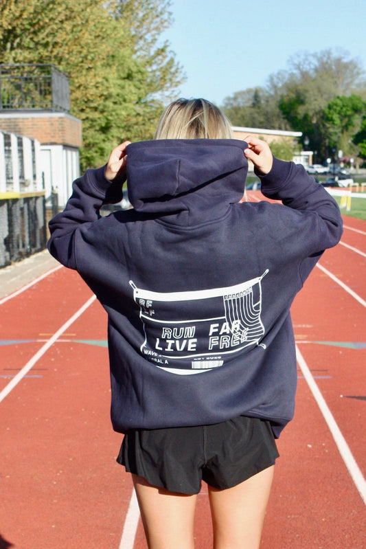 The Race Bib Hoodie // Navy