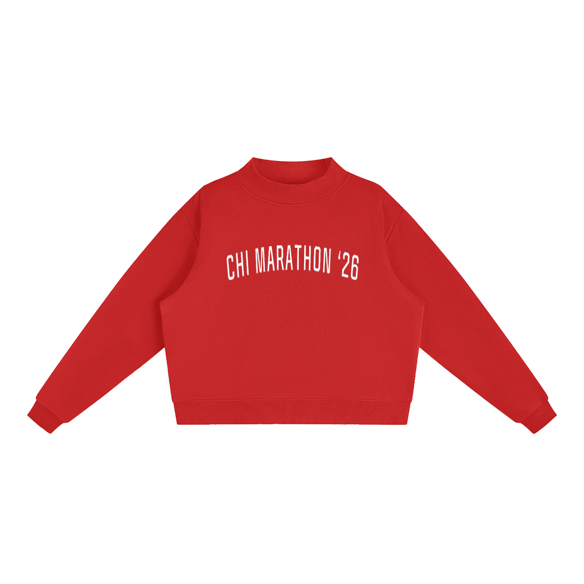 Chi Marathon '26 Mock-Neck // Navy & White