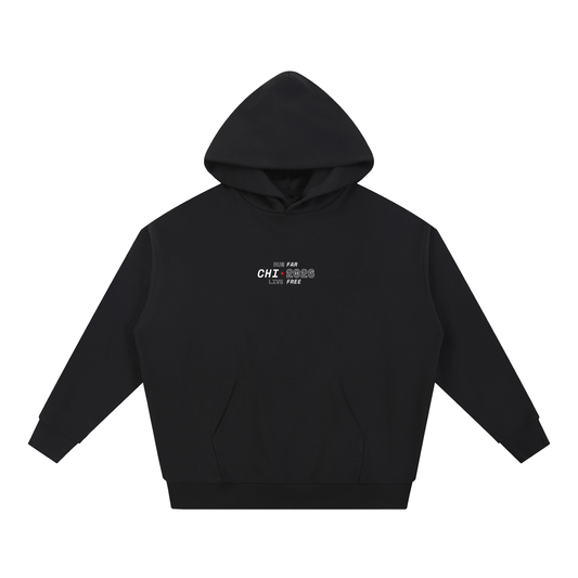 Chicago Marathon 2026 Race Bib Hoodie // Black