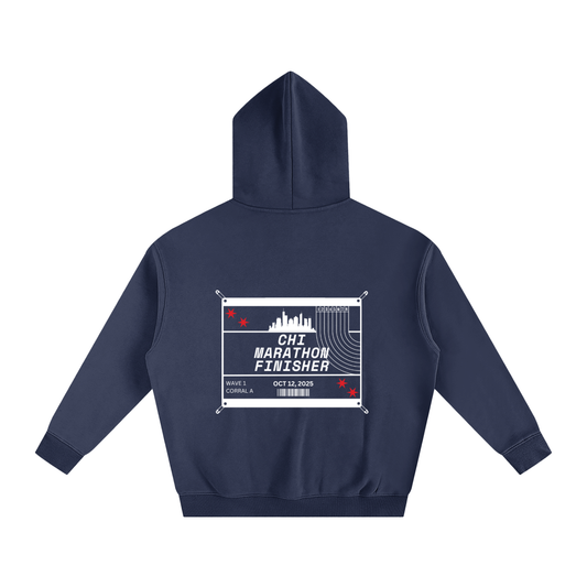 Chicago Marathon Hoodie // Navy