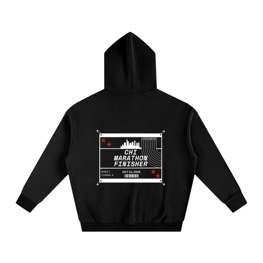 Chicago Marathon Hoodie // Black