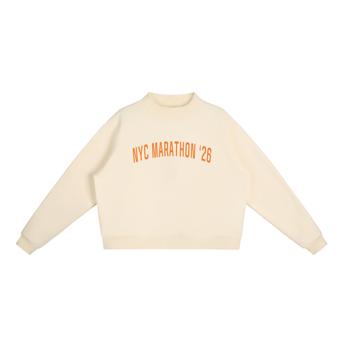 NYC Marathon 26' Mock-Neck // Apricot & Orange