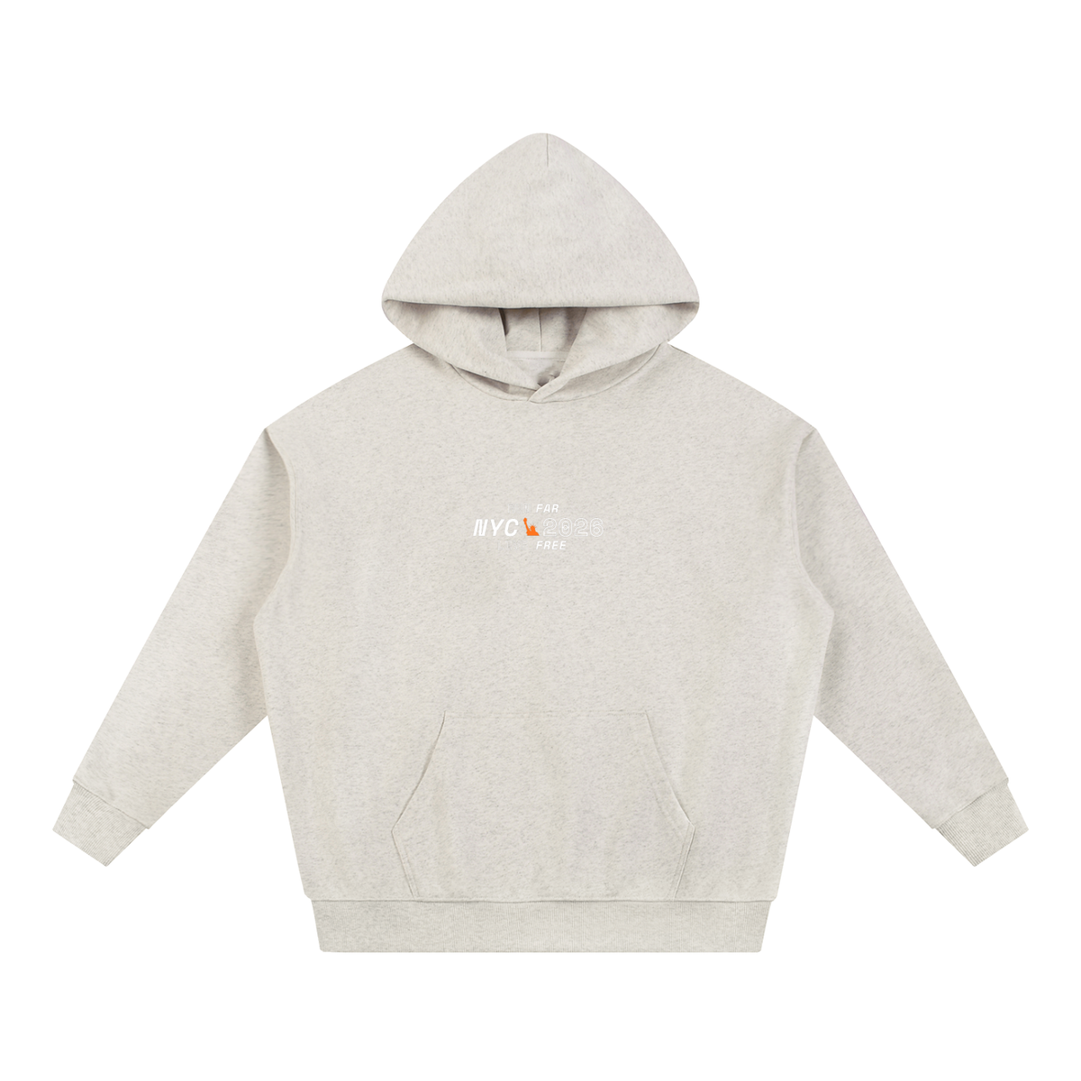 NYC Marathon 2026 Race Bib Hoodie // Black