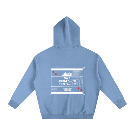Chicago Marathon Hoodie // Light Blue