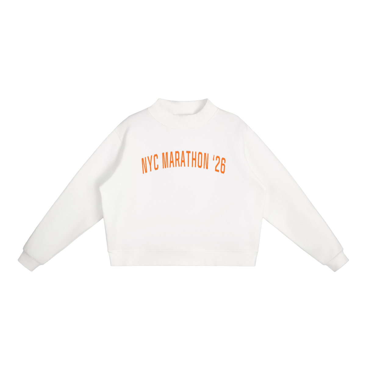 NYC Marathon 26' Mock-Neck // Apricot & Orange