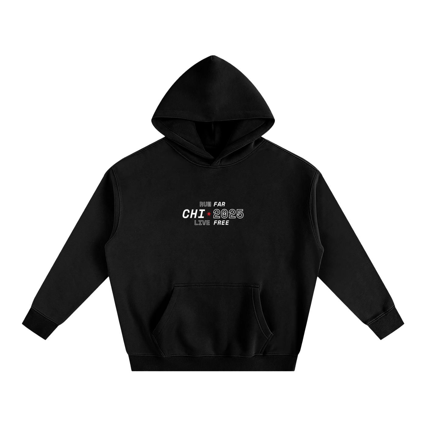 Chicago Marathon Hoodie // Black